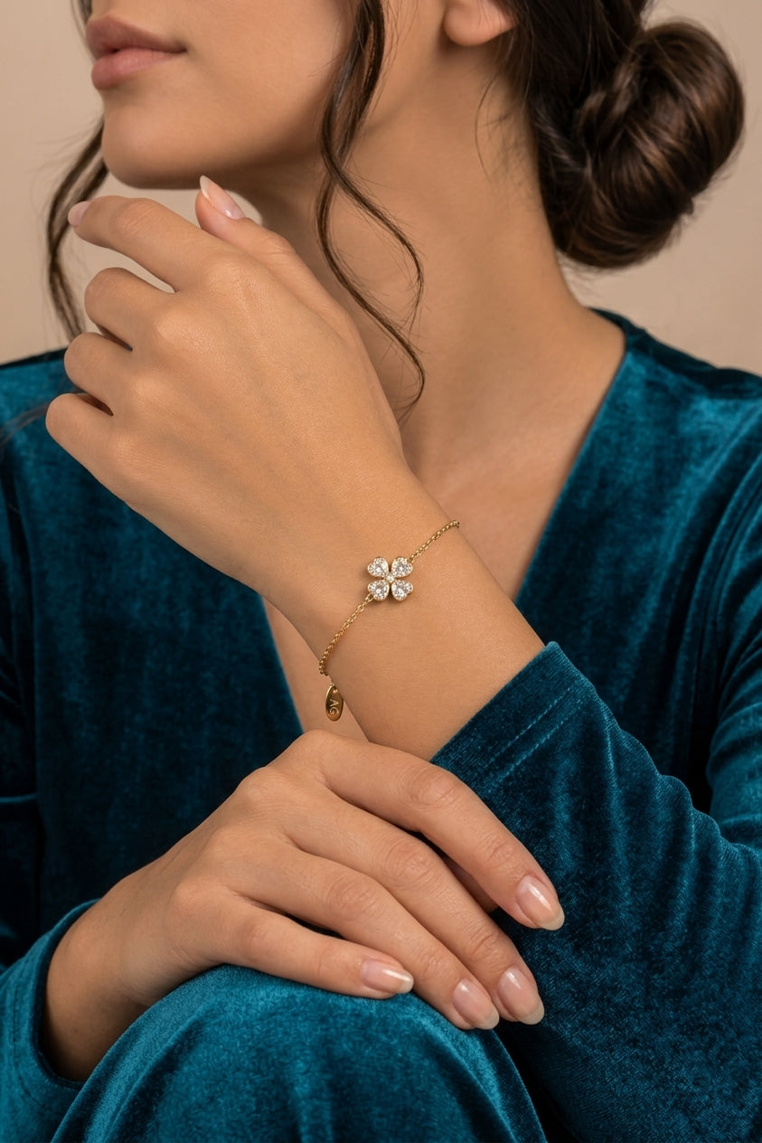 Bracelet Cœurs de Trèfle